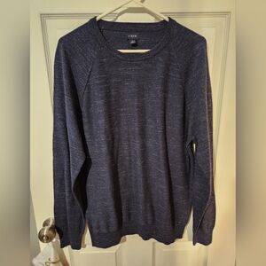 Men's J Crew Pullover Sweater Blue Size Large Long Sleeve‎